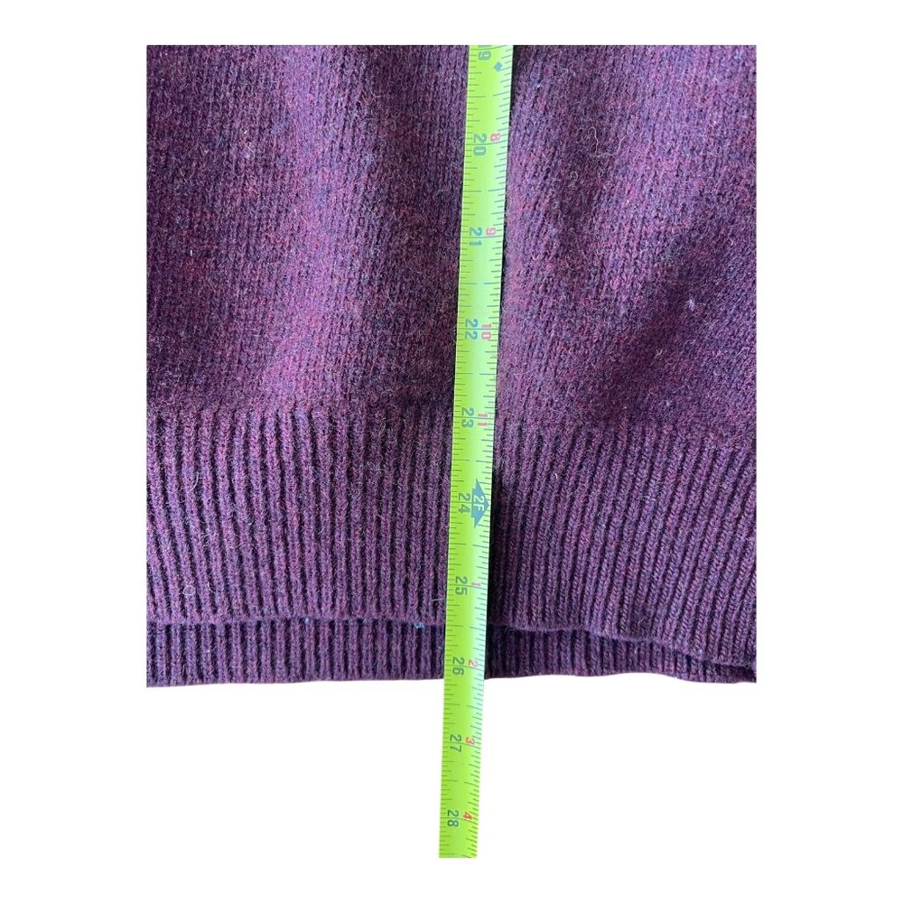 Pendleton Shawl Collar Sweater Mens Burgundy Lambswool Pullover Fisherman XL - Picture 4 of 12